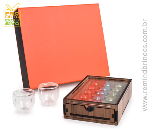 Kit Café Espresso Pro com Copos de Parede Dupla e Porta-Cápsulas