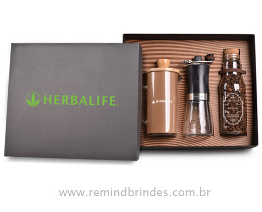 Kit Café Gourmet 3 Peças com Prensa Francesa, Moedor Manual e Café em Grãos