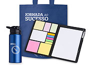 Kit Onboarding Focus - Kit Anotação com caneta, Squeeze e Sacola Biodegradável