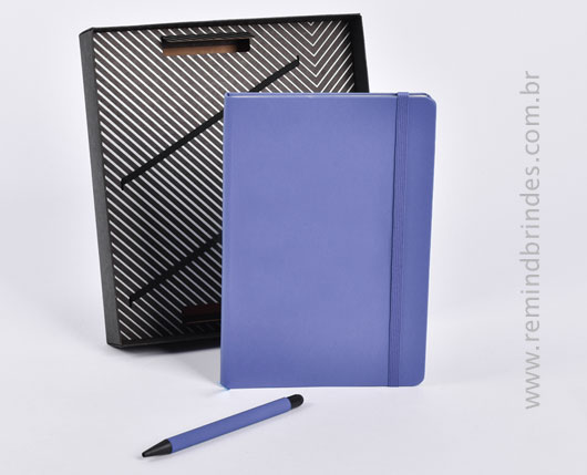 Kit Executive Personalizado 2 Peças com Caderneta e Caneta Premium