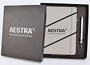 Kit Executive Personalizado 2 Peças com Caderneta e Caneta Standard