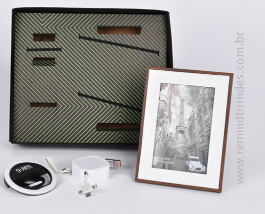 Kit Boas-Vindas Escritório com Porta-Retrato de MDF e Acessório