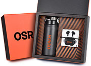 Kit Onboarding Executive 2 Peças com Garrafa Térmica e Fone Bluetooth